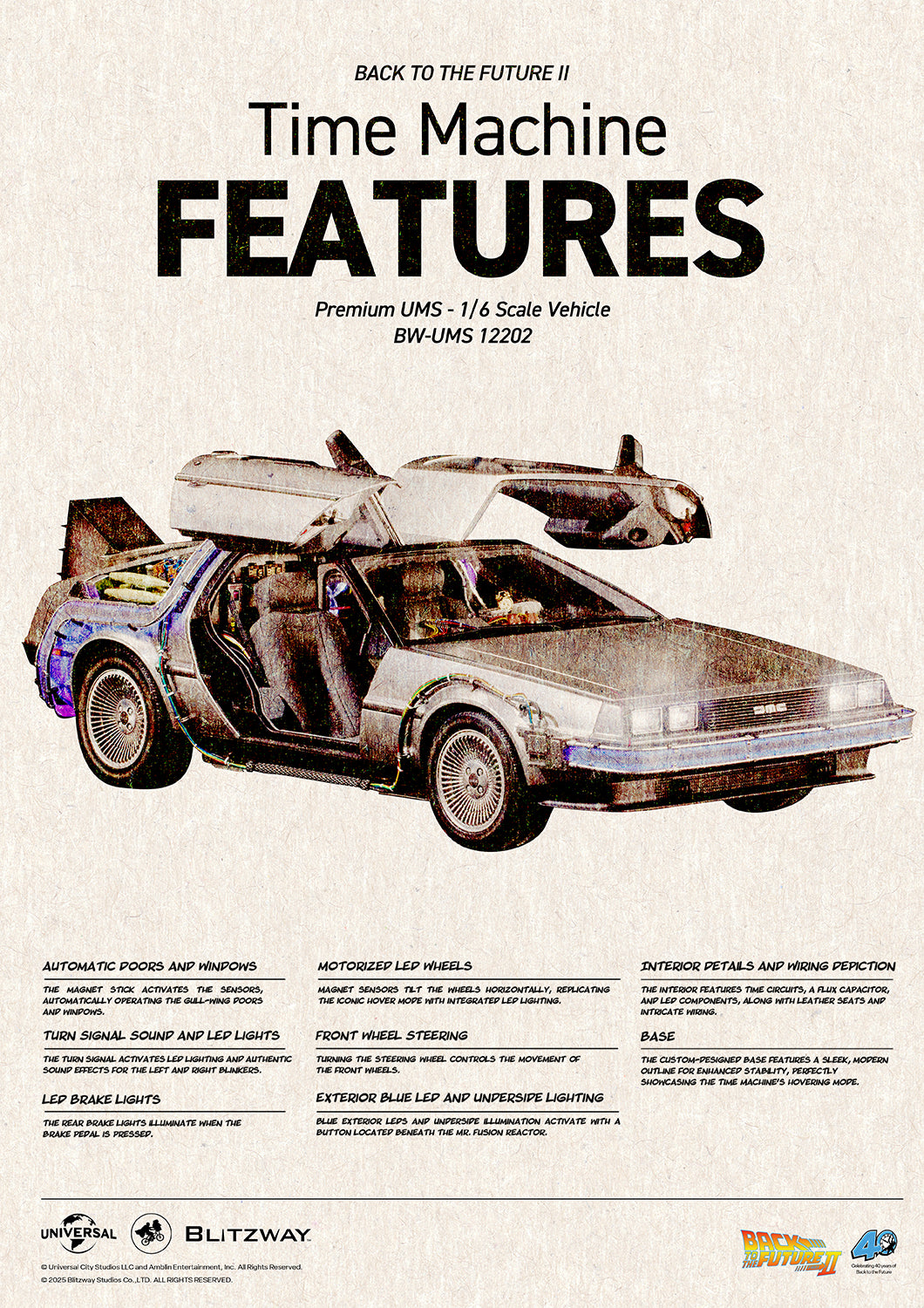 Back to the Future 2 'Time Machine' Standard Ver. Pre-order Deposit