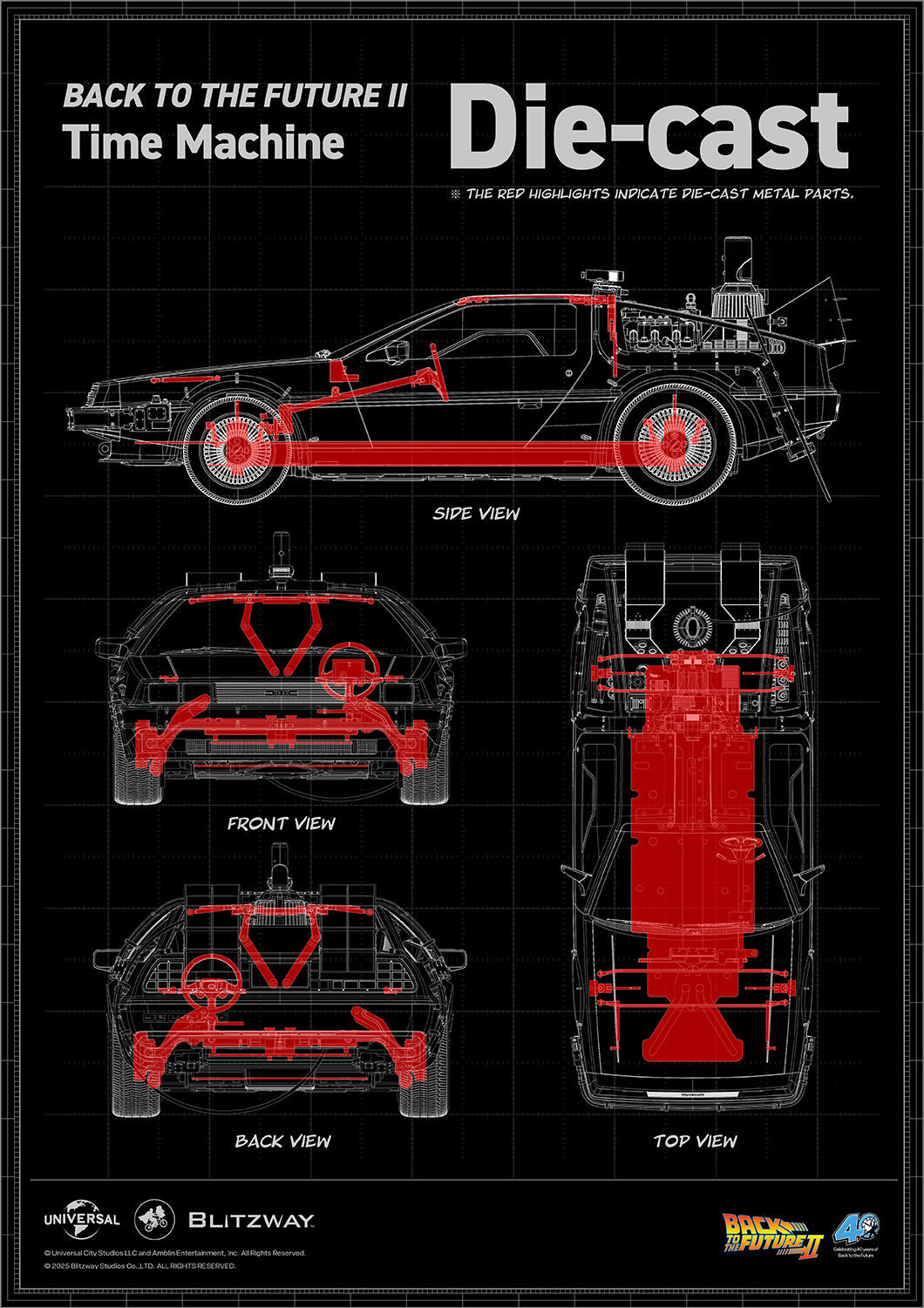Back to the Future 2 'Time Machine' Standard Ver. Pre-order Deposit
