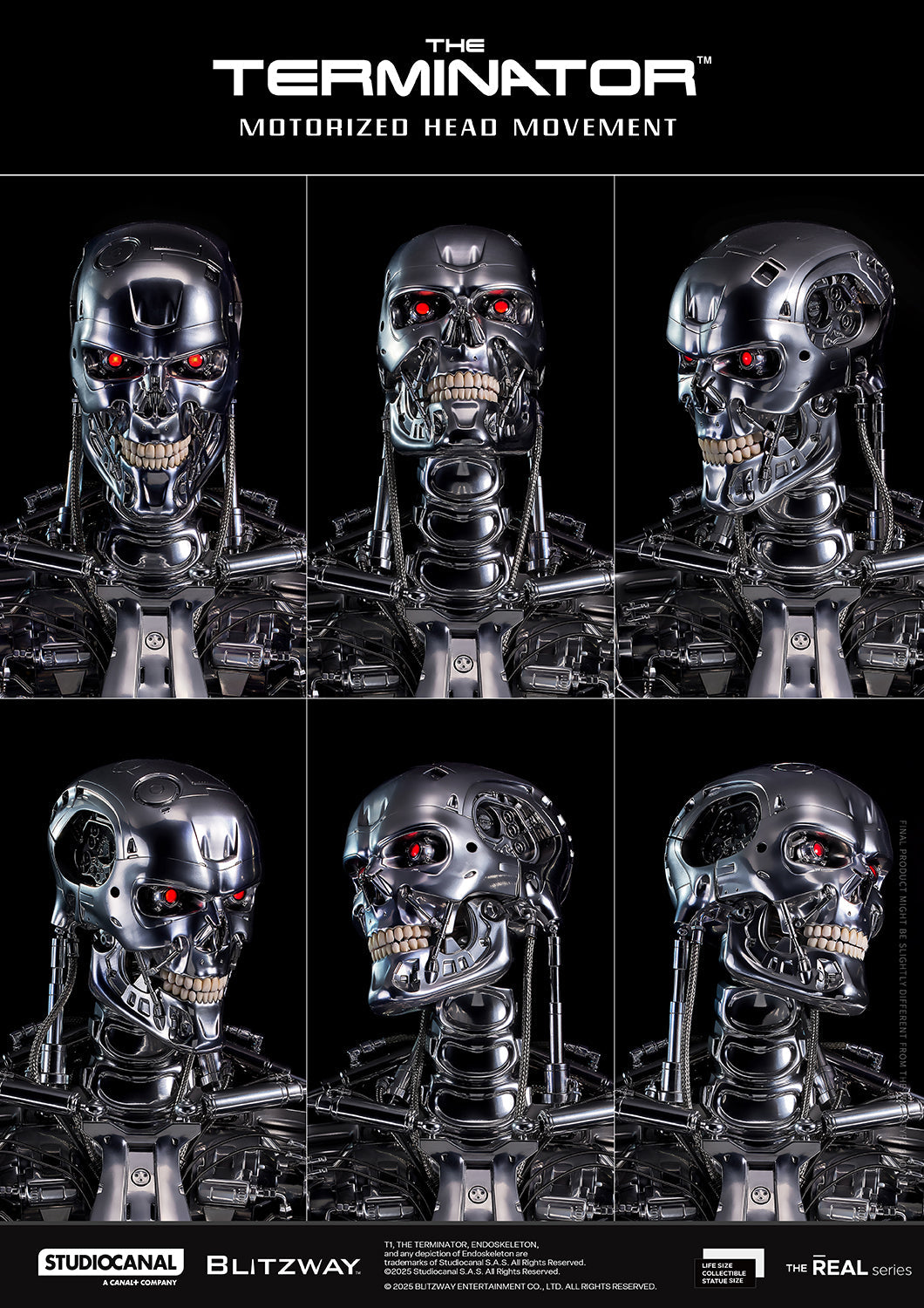 T-800 Endoskeleton Skull 1:1 Scale Replica | Terminator