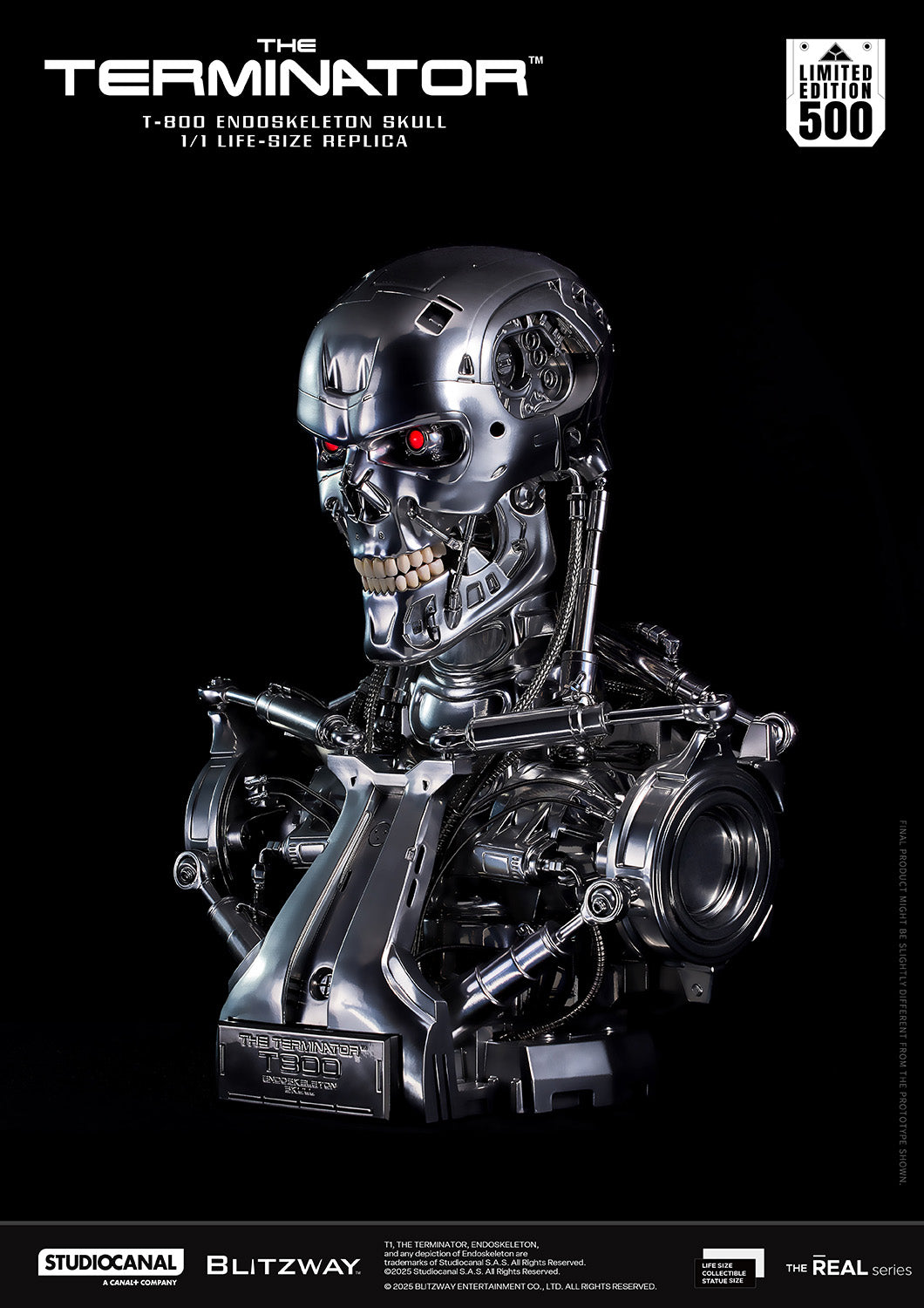 Terminator Bust Terminator T800 Figure Terminator Statue T2